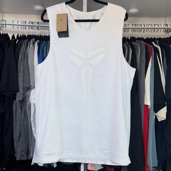 KOBE Nike Men’s REVERSIBLE White Tank Top - Picture 3 of 4